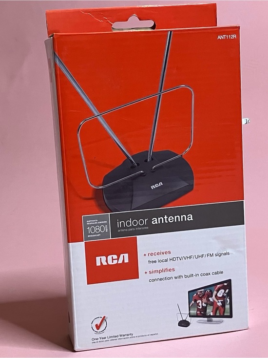 RCA Other - RCA ANT112R Indoor HDTV TV Antenna Rabbit Ears VHF UHF FM